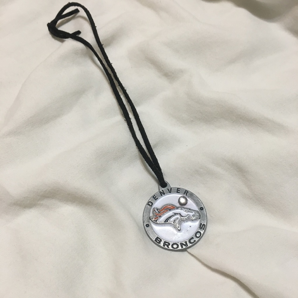 Denver Broncos necklace